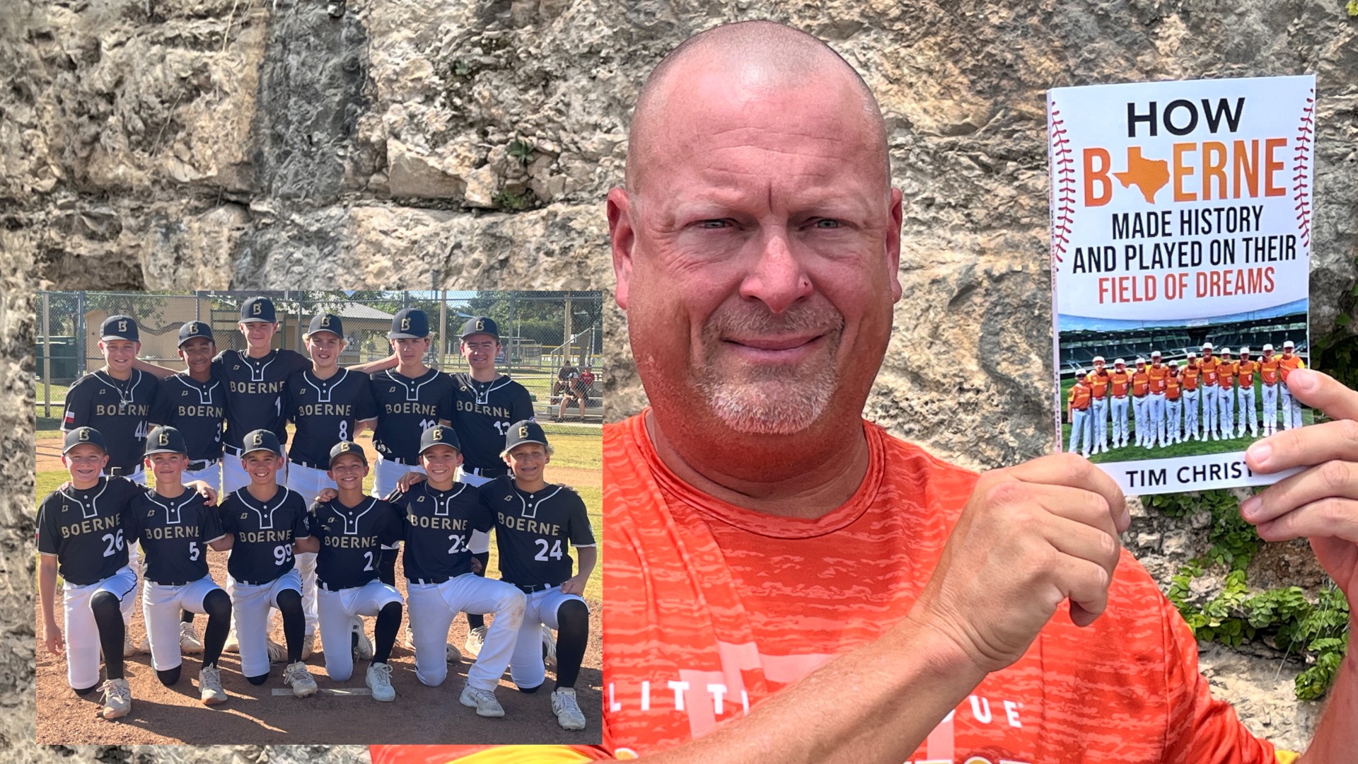 2026 Boerne Little League Team w/Tim Christ's Book